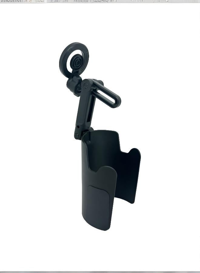 Multifunctional Car Phone Holder with Cup Holder, Extendable and Rotatable - Image 1