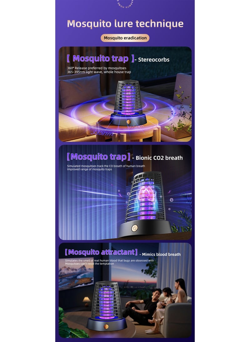 Nariele Mosquito Killer Lamp Insect Repellent Mute Electric Insect Trap Rechargeable Outdoor and Indoor Use Mosquito Killer Repellent - Image 2