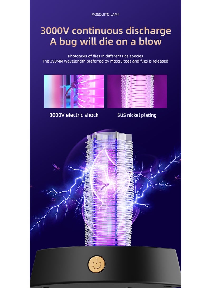 Nariele Mosquito Killer Lamp Insect Repellent Mute Electric Insect Trap Rechargeable Outdoor and Indoor Use Mosquito Killer Repellent - Image 5