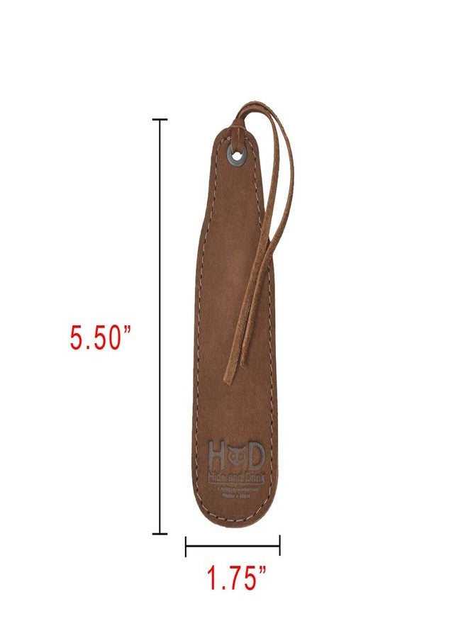 Hide & Drink, Leather Bookmark Page Marker for Book Lovers, Page Turners, Travel Readers, Literature Fans, Book Club Gifts Handmade 101 Year Warranty (Swayze Suede) - Image 3