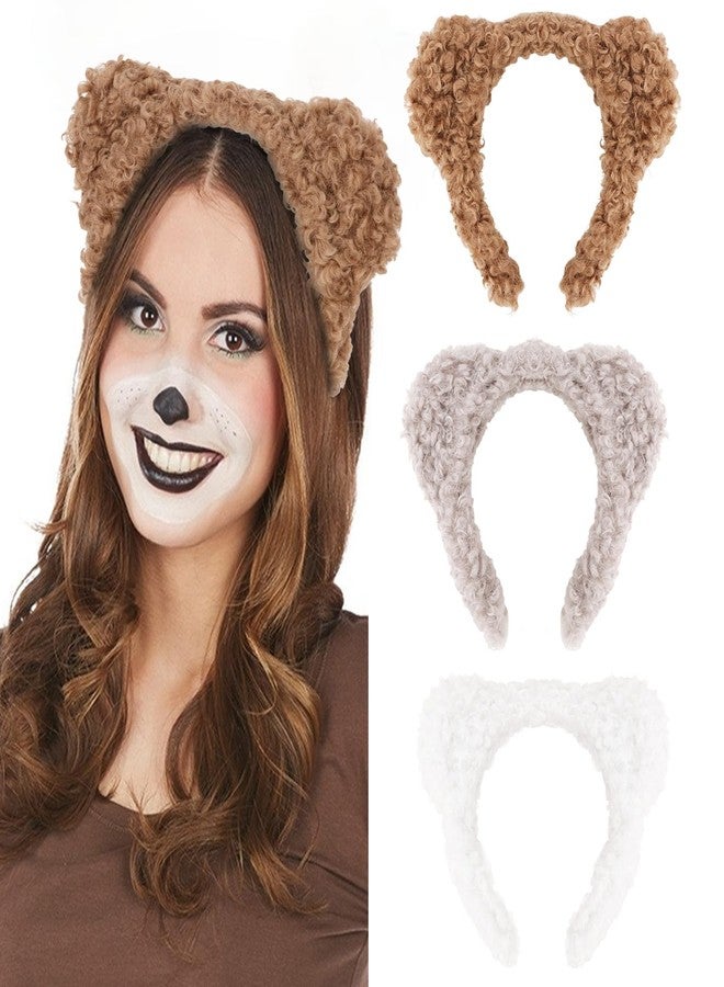 CAVETEE Bears Ears Spa Headband，Bear Ear Pooh Bear Headband Cute Party Headwear Face Wash Hair Accessories for Adult Party Decoration - Image 1