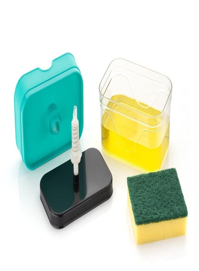 ZITWA 3 in 1 Soap Pump Dispenser, Dish Soap Liquid Dispenser Sponge Holder, Pump Dispenser for Kitchen Sink Countertop Kitchen Bathroom - Image 3