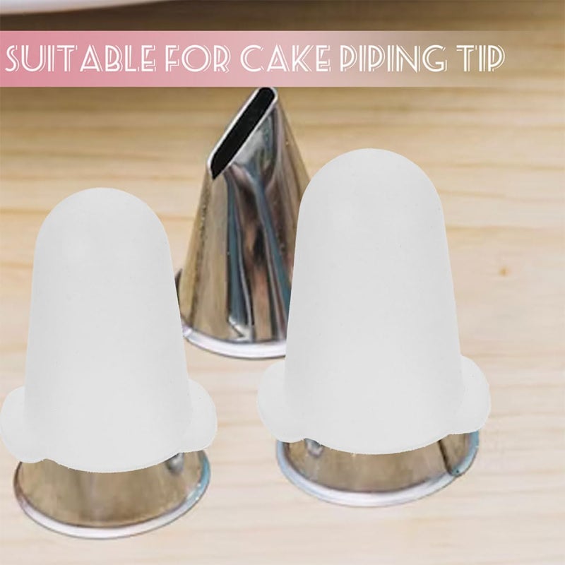 Silicone Cake Piping Tip Protectors Covers Set, Medium Size 2pcs, Baking Decorating Nozzle Sleeve for Frosting Tip Protection and Storage - Image 5