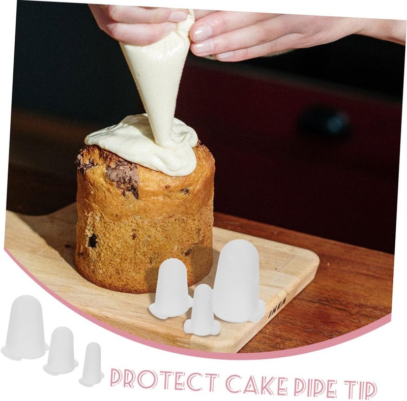 Silicone Cake Piping Tip Protectors Covers Set, Medium Size 2pcs, Baking Decorating Nozzle Sleeve for Frosting Tip Protection and Storage - Image 3