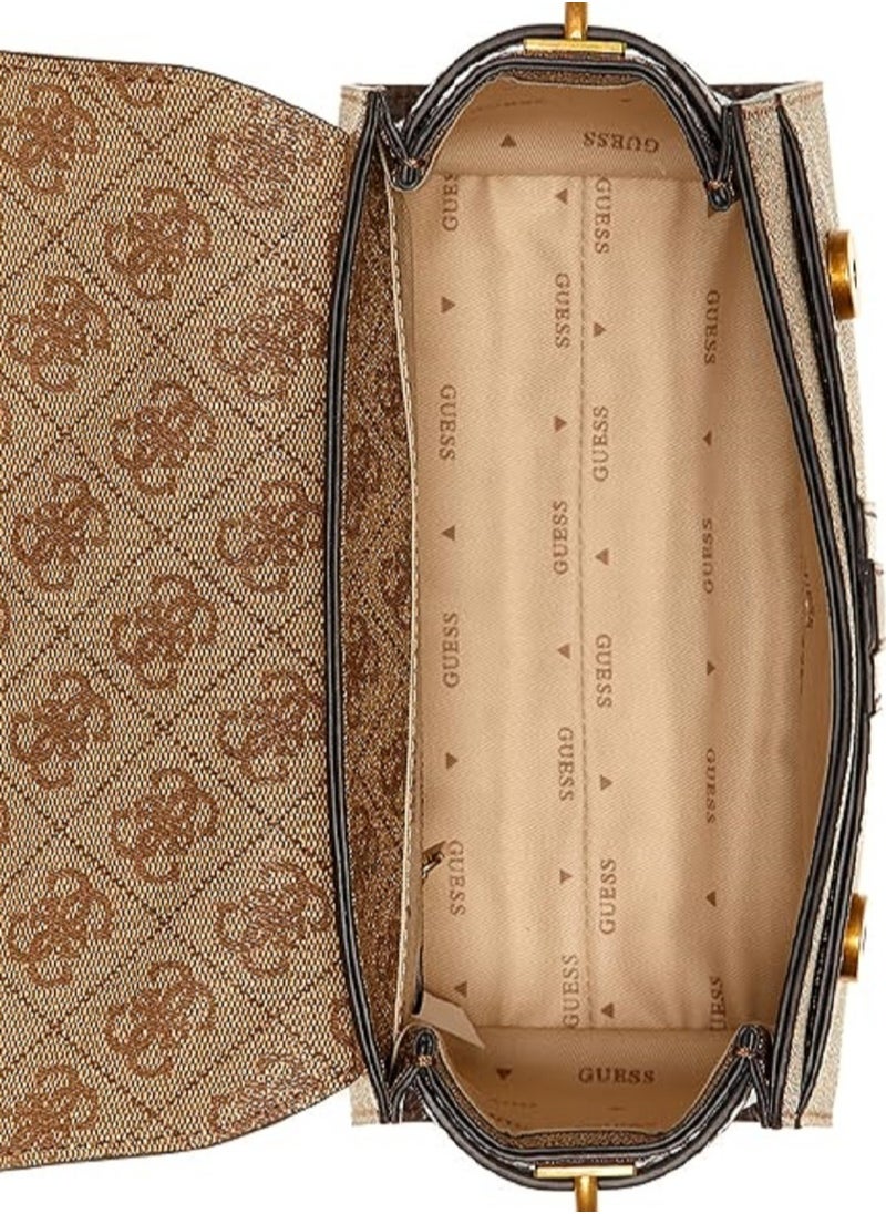 GUESS - Guess - Ginevra Logo Top Handle Flap Cross-body Bags - Image 1