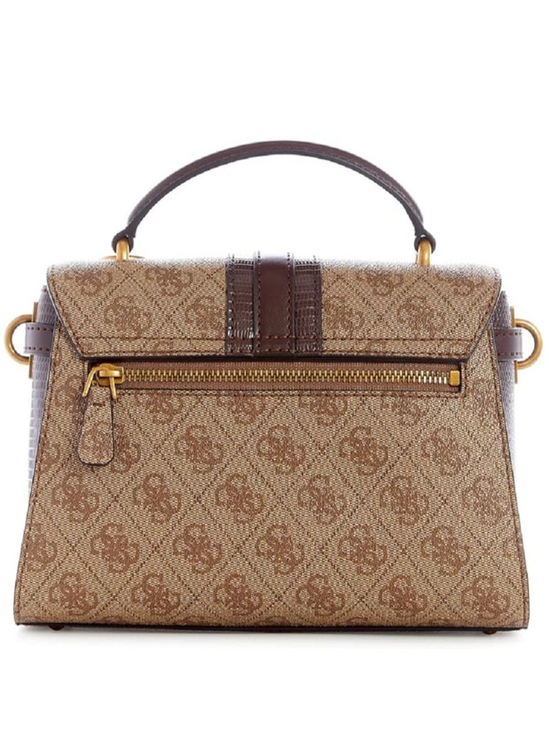 GUESS - Guess - Ginevra Logo Top Handle Flap Cross-body Bags - Image 1