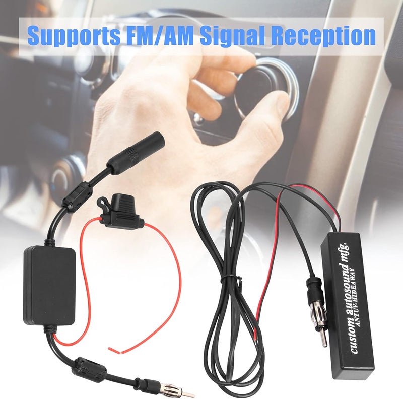 KSaAuto 12V Car Antenna Booster Stereo FM AM Radio Signal Amplifier for Vehicles - Image 4