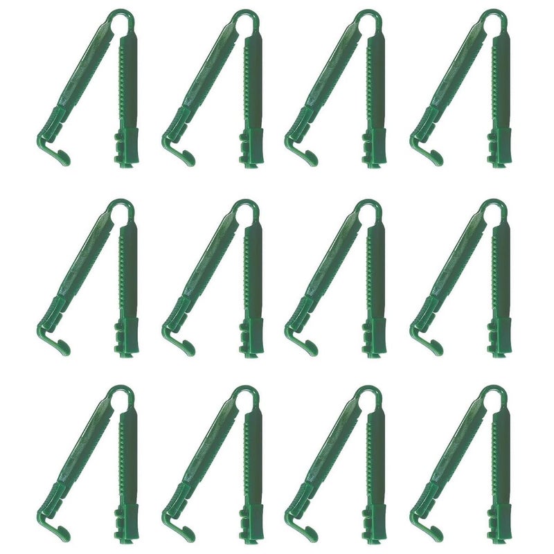 Heavy Duty Plastic Catheter or Leg bags Clamps Pack of 12