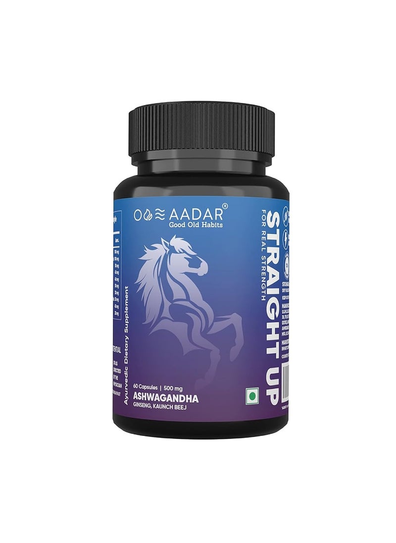 AADAR - Straight Up Capsule For Strength In Men 60 Capsules - Image 1