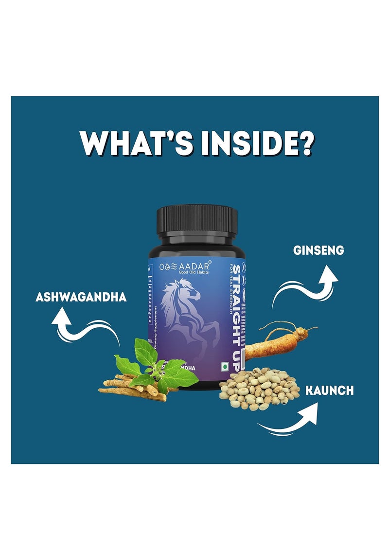 AADAR - Straight Up Capsule For Strength In Men 60 Capsules - Image 1