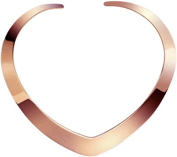 Carweilon Store قلادة من الفولاذ المقاوم للصدأ مصقولة بشكل عالي على شكل قلب للنساء، مجوهرات بيان حب - Image 1
