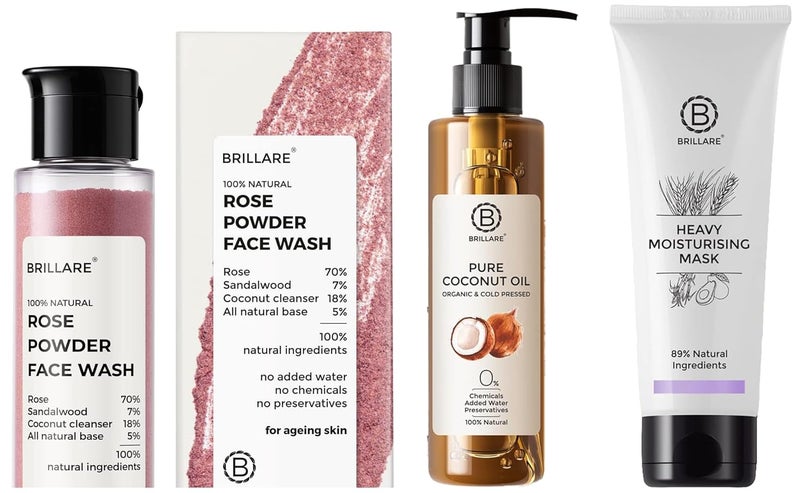 Brillare Professional Heavy Moisturising Hair Mask Natural Conditioner for Dry and Frizzy Hair Enriched with Wheat Protein Avocado Fruit Deeply Nourishes Smoothens Dry Hair 125g