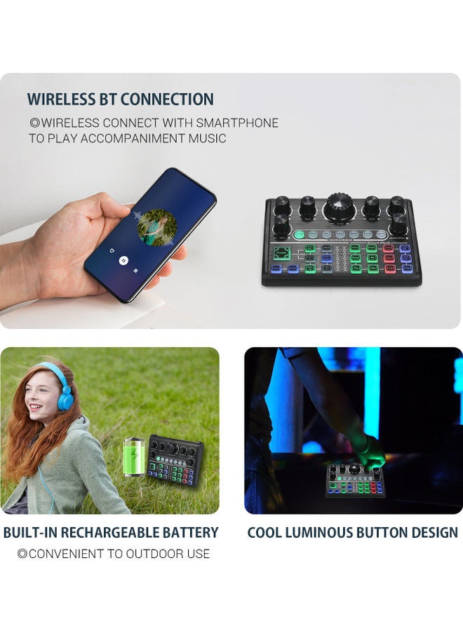 Live Sound Card Audio Mixer Board - Image 5