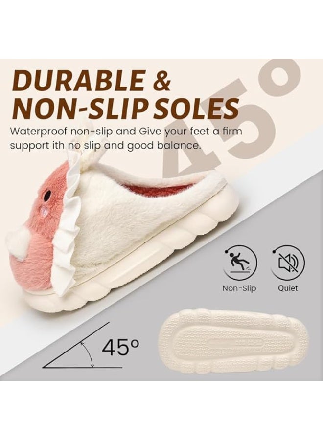 Lucky Kids نعال شتوية محظوظة للأطفال بتصميم أرنب جذاب أحذية دافئة ناعمة مريحة للمنزل نعال فخمة للأطفال - Image 4