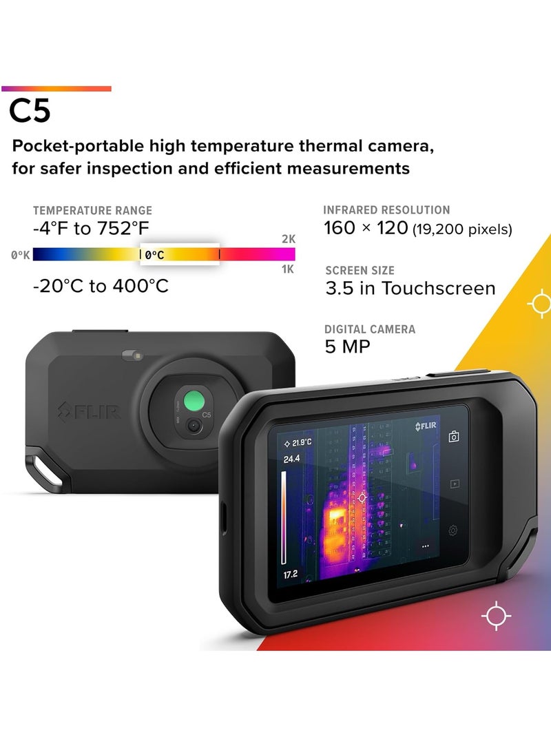 C5 Thermal Imaging Camera with WiFi - Handheld, High Resolution