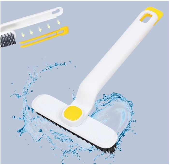 360-Degree Rotating Corner Cleaning Brush, Multifunctional 3-in-1 with Built-in Clip, for Toilet, Window, Tile Gaps  - Image 2