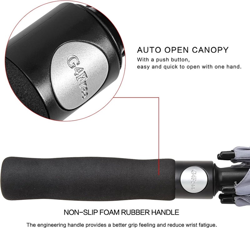 G4Free 47/54/62/68 Inch Golf Umbrella Auto Open Windproof Umbrella Double Canopy - Image 5