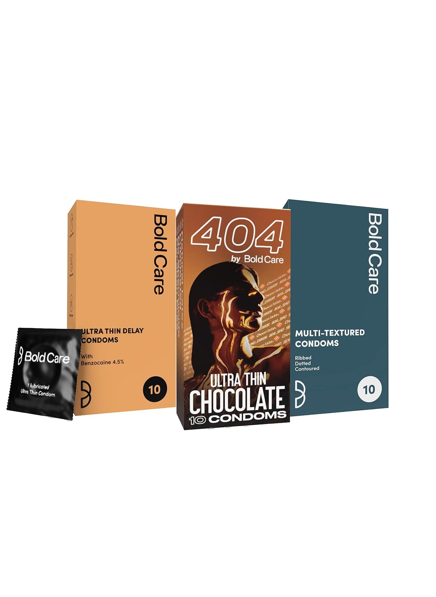 Ultra Thin Delay + Chocolate Flavored + Multi Textured condoms - Combo pack - 30 Pcs 