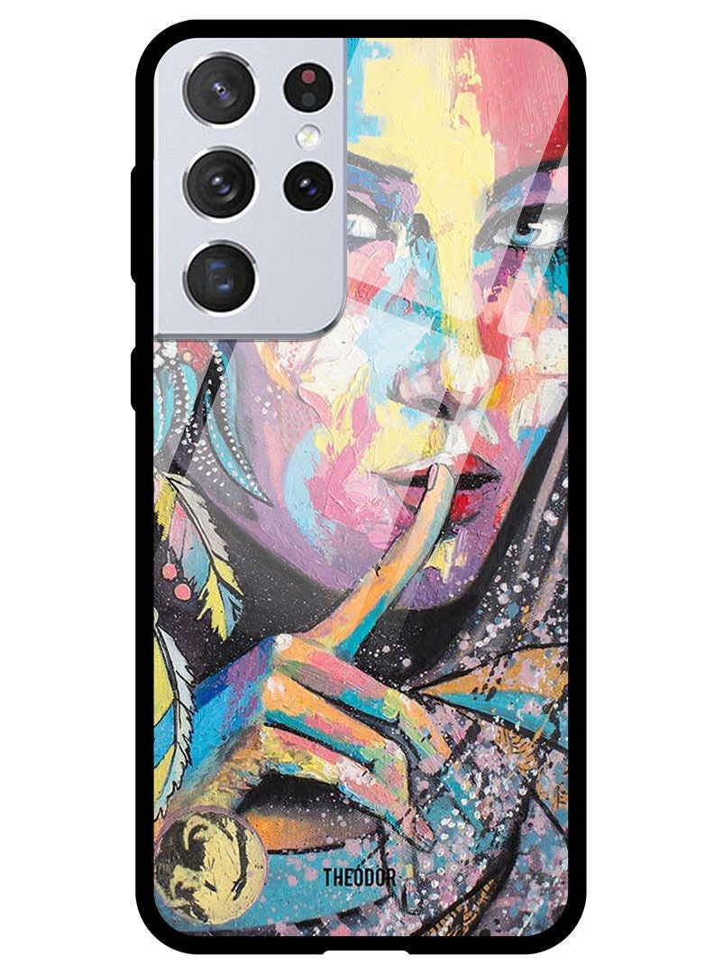 Theodor Protective Tempered Glass Case Cover Samsung Galaxy S21 ULTRA Face - Image 1