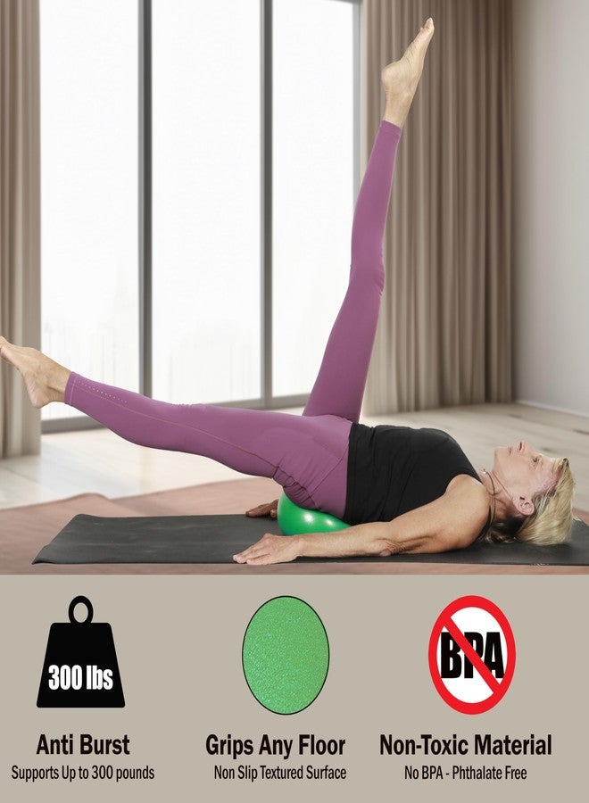 Bender Ball Official Studio Pack (Set of 12, Green), Original Soft 9 Inch Pilates Ball, Small Exercise Ball for Barre, Yoga, Stability, Abs, Core, Physical Therapy + Mesh Bag, Instructions and Videos - Image 3