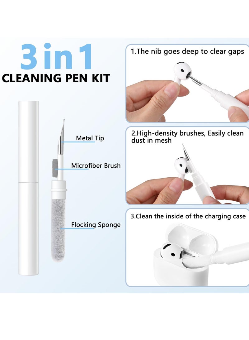 أنيوغرو تناسب الرجال والنساء airpods 4 كم واقية ، تنطبق على الجيل الرابع من airpods 2024 كم واقية التلقائي قفل أمان قفل الغطاء ، مع تنظيف كيت و السلسلة الرئيسية في الجزء الأمامي من الصمام الأخضر مرئية  - Image 3