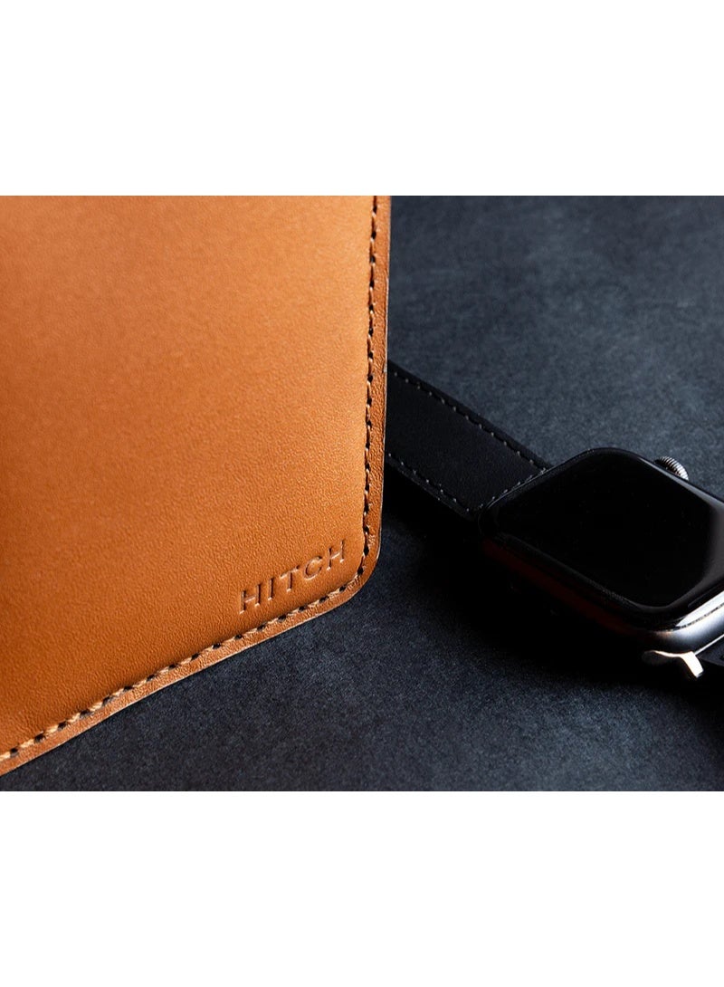 Hitch Bifold Card Wallet (Upgraded)- Handmade Natural Genuine Leather - Havan - Image 5