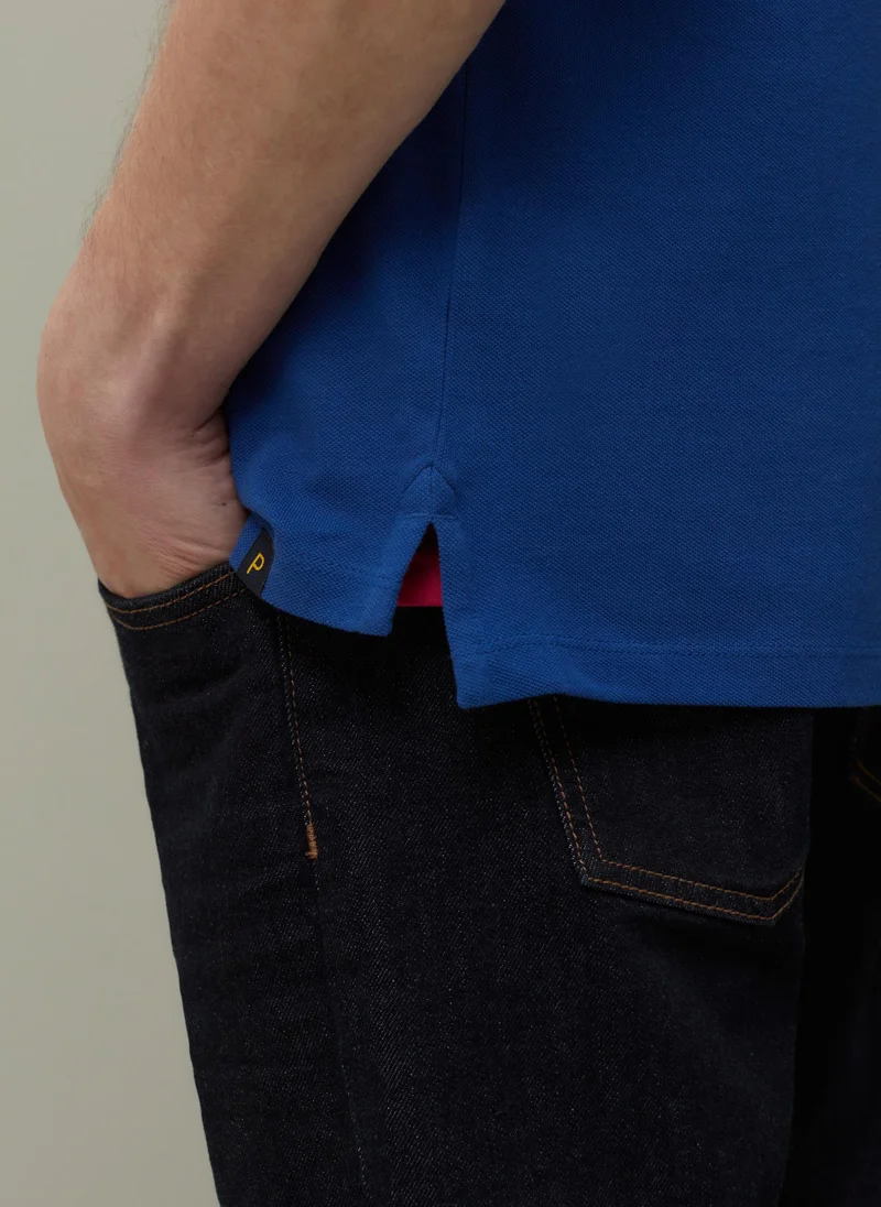 او في اس Ovs Piombo Supima Cotton Pique Polo Shirt