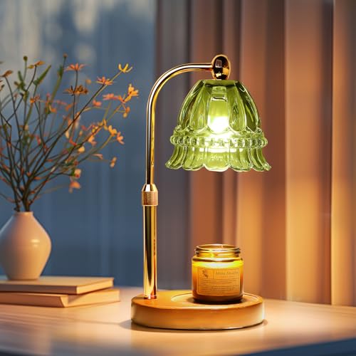 GEEZO Fragrance Candle Warmer Lamp，Electric Candle Warmer with Timer & Dimmer，Mom Christmas Birthday Gifts for Women, House Warming Gifts New Home Bedroom Decor - Image 1