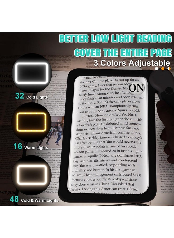 30X 10X 5X Large Magnifying Glass With Light, Rechargeable Foldable Full Book Page Magnifier, 48 Led Light Small Print Magnifier Sheet Lightweight For Low Visual Person And Seniors Light Gray - pzsku/ZBF4F2547E78F1527FE49Z/45/_/1733731588/3806304e-2b04-4744-95a8-56811c21da8e