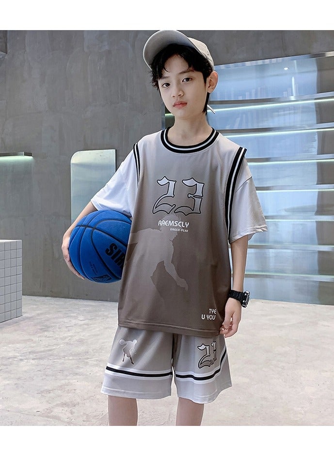 KUYING New Children's Basketball Suit Set  - Image 1