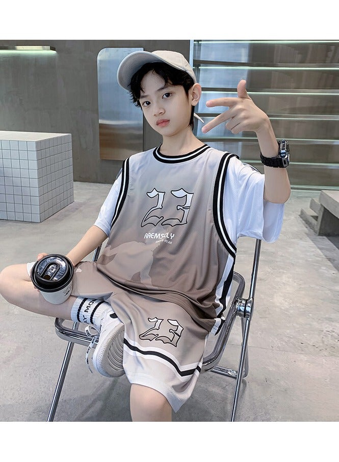 KUYING New Children's Basketball Suit Set  - Image 2