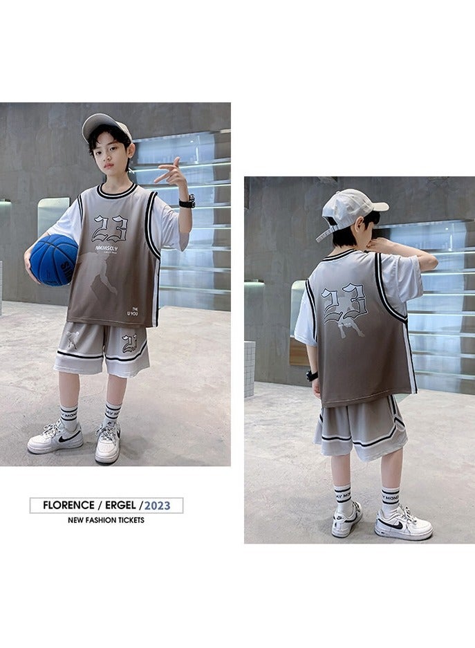 KUYING New Children's Basketball Suit Set  - Image 5