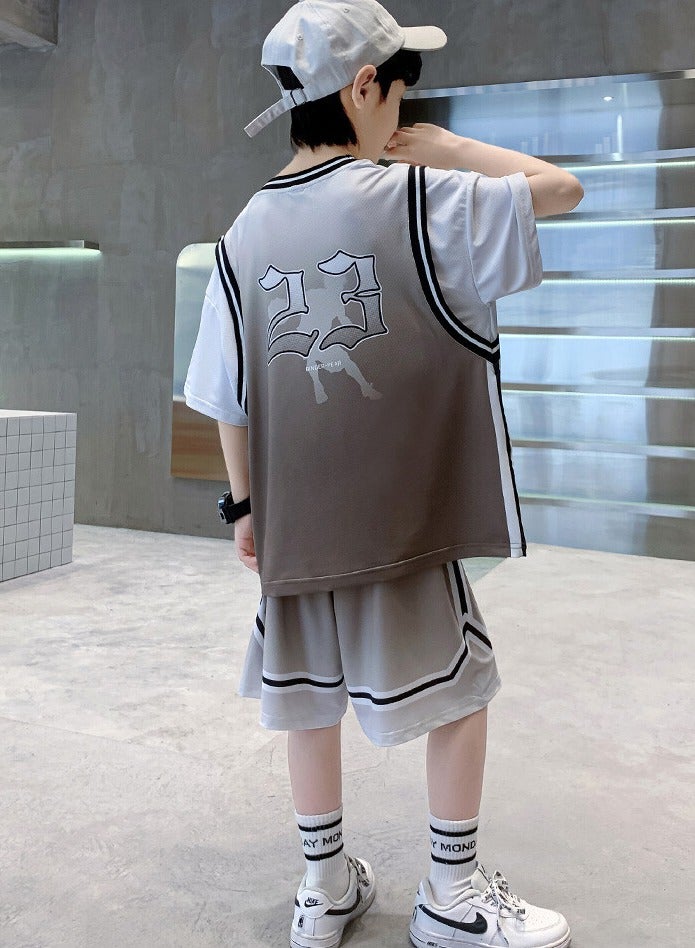KUYING New Children's Basketball Suit Set  - Image 3