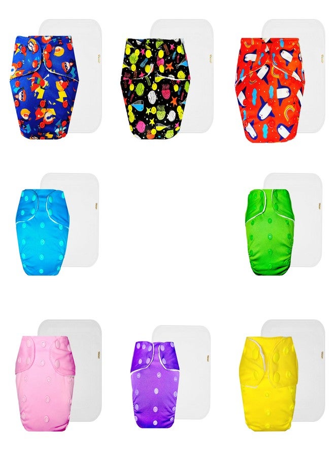 حفاضات دمبلدو القماشية الممتازة مع حشوة قطنية (عبوة من 8 قطع) | شعور بالجفاف والراحة | قابلة للتهوية | سهلة التنظيف | ضرورية للاستخدام اليومي | من 3 أشهر إلى 3 سنوات | مناسبة للأطفال من الجنسين - Image 1