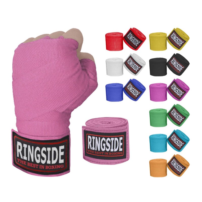 Ringside Mexican Style Boxing Hand Wraps (Pair), Pink - Image 1