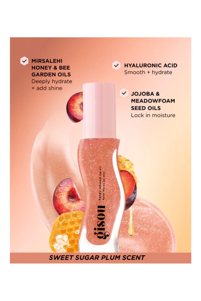 Gisou Lip Gloss & Balm - Glazed Plum 8 ml - Image 2