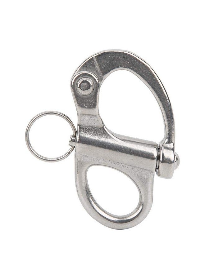 Dilwe 316 Stainless Steel Snap Hook, Fixed Quick Release Mountaineering Rock Climbing Snap Hook for Outdoor Camping Mountaineering(70mm) - Image 5