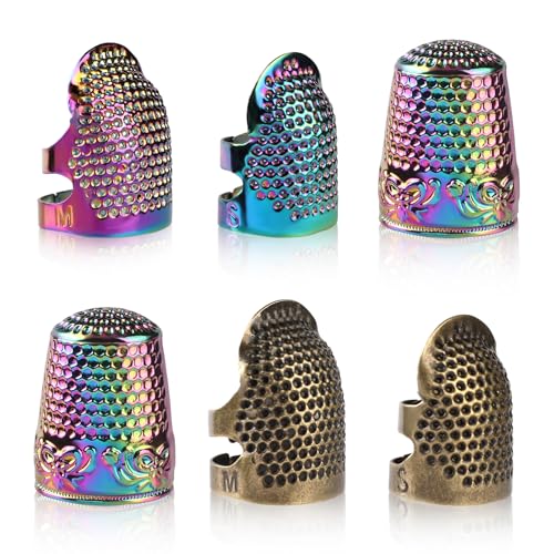 ZMAAGG Thimbles for Hand Sewing, Sewing Thimble, Metal Thimbles for Hand Embroidery, Needlework, Hand Sewing Craft - Image 1