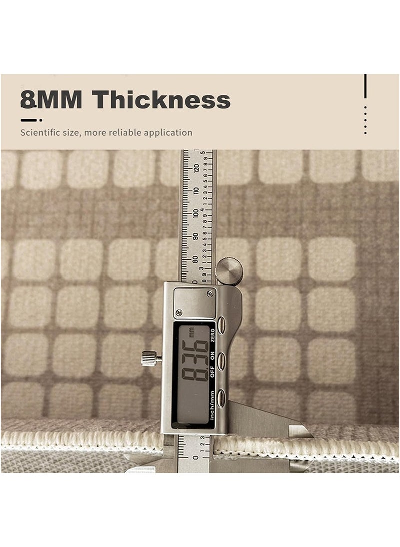 TAPIT 200x300cm Thick Soft Plush Waterproof Stain-Resistant Rug, Nordic Minimalist Non-Slip Carpet for Living Room Sofa & Bedside, Warm Anti-Cold Home Floor Mat (Style E) - Image 4