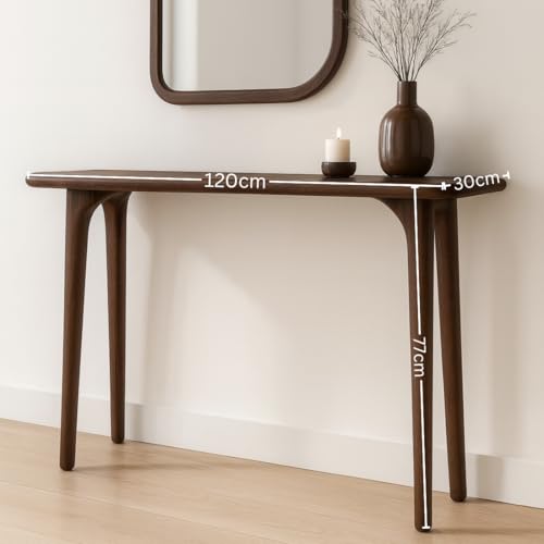 carpentray 120cm Long Wooden Console Table for Living Room | Side Entrance Table for Home (120 * 30 * 77 Cm) - Image 4
