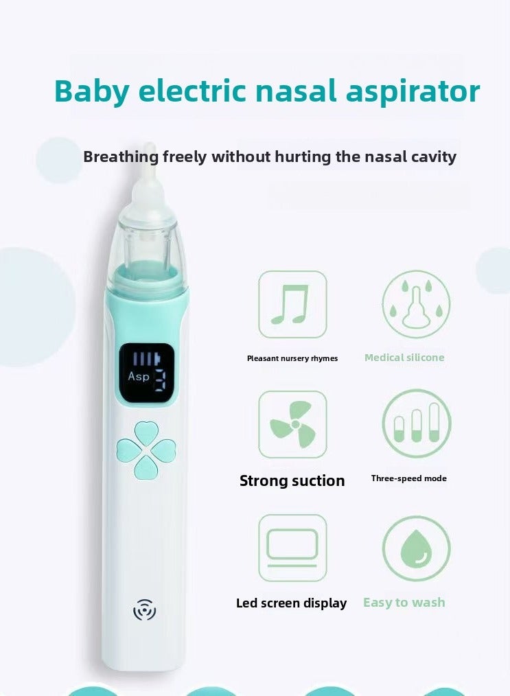 Baby Nasal Aspirator,Electric Baby Nasal Aspirator,Baby Nose Sucker,easy to clean - Image 1