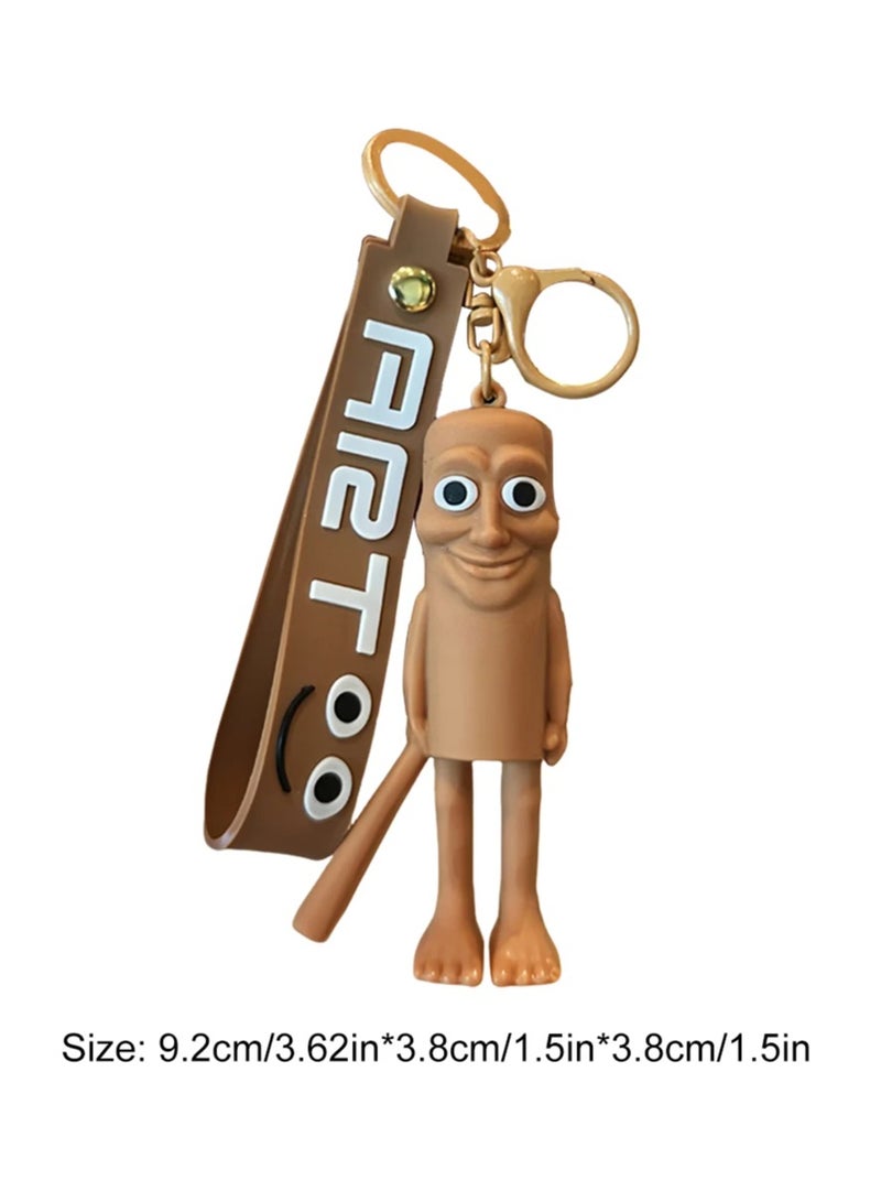ART Tong Tong Tong Sahour Keychain, Creative Keychain with Cute Design, Durable Keychain Suitable for Bags - Image 3