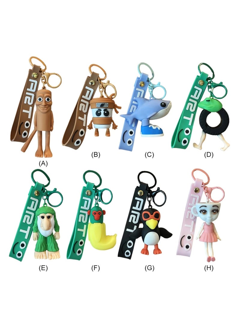 ART Tong Tong Tong Sahour Keychain, Creative Keychain with Cute Design, Durable Keychain Suitable for Bags - Image 4