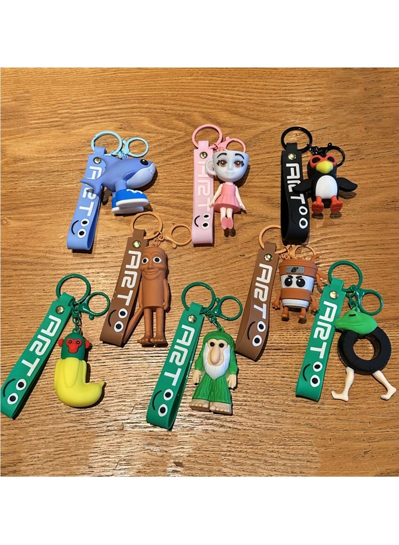 ART Tong Tong Tong Sahour Keychain, Creative Keychain with Cute Design, Durable Keychain Suitable for Bags - Image 5