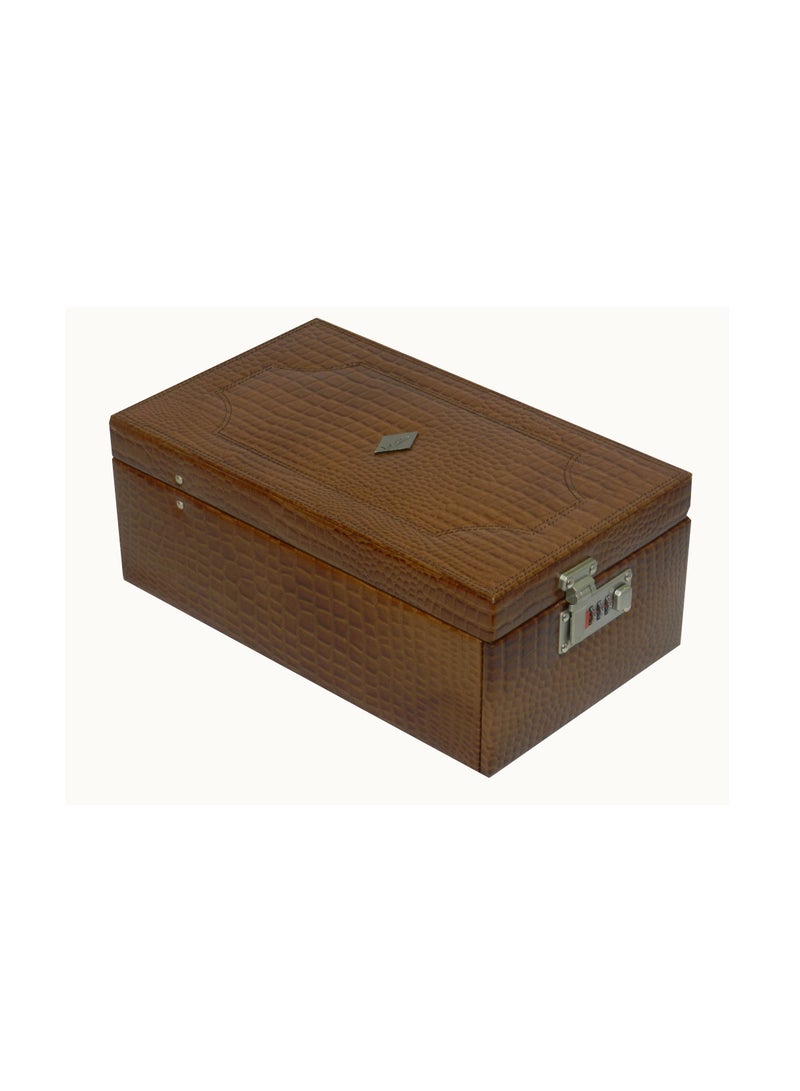 LAVERI LEATHER Laveri Jewellery Box Ring Necklace Earring Bracelet Storage Box Leather Multifunction Jewelry Organizer Box  - Image 4