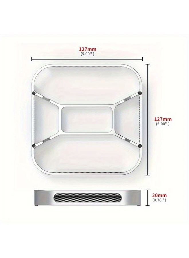 Silvery Aluminum Alloy Adjustable Tablet Stand Desk Holder For Cooling Comfort Workspace - Image 2