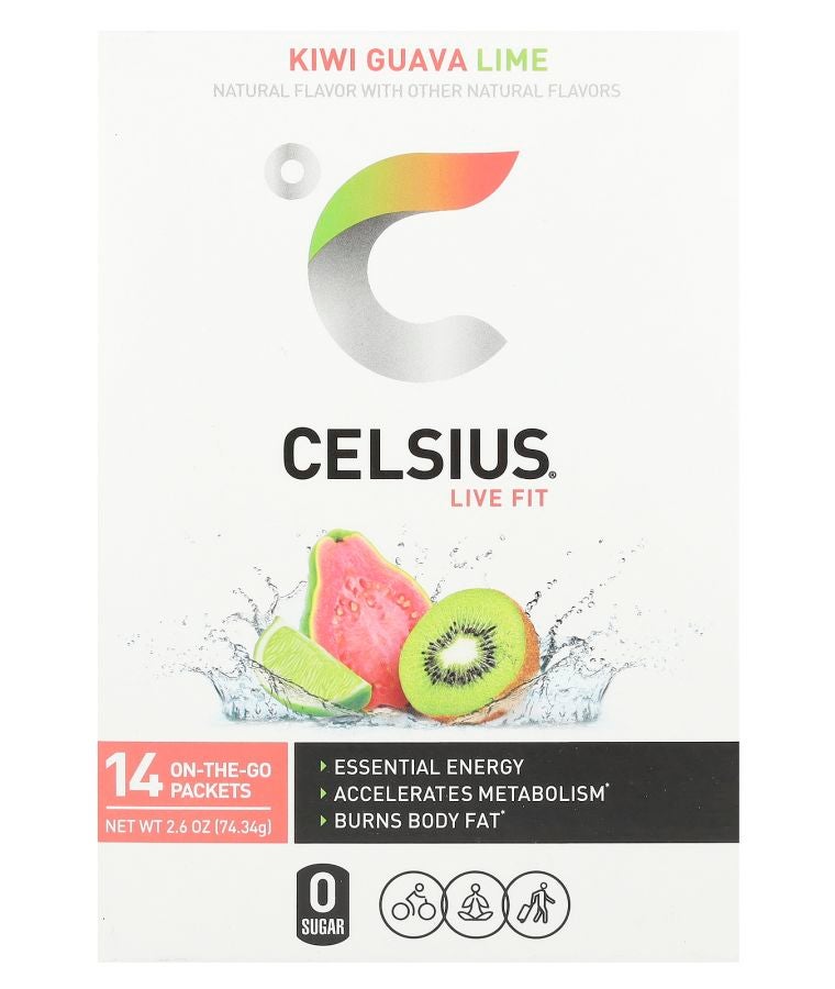 Live Fit Kiwi Guava Lime 14 On-The-Go Packets 0.19 oz (5.31 g) Each