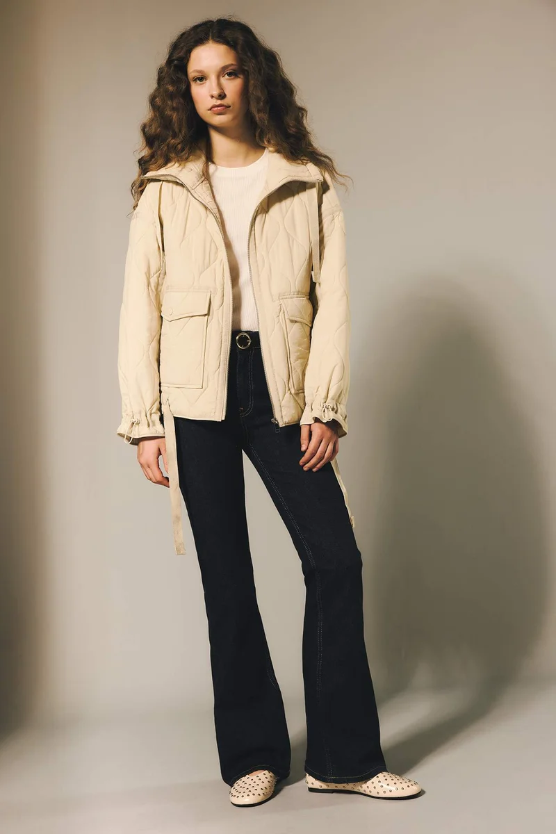 ديفاكتو Flare Fit High Waist Long Jeans
