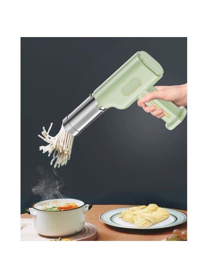 WALALLA Electric Pasta Maker, Portable Noodle Maker with 2600mAh Battery, 5 Pasta Moulds, 3 Sausage Heads, Spatula and Measuring Cup, Automatic Noodle Maker for Spaghetti Lasagna - Image 3