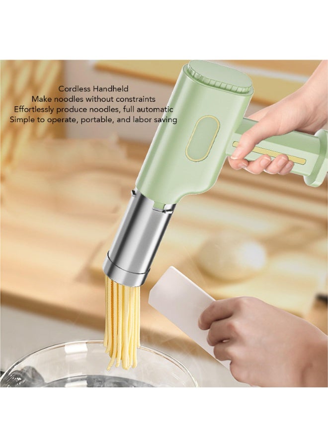 WALALLA Electric Pasta Maker, Portable Noodle Maker with 2600mAh Battery, 5 Pasta Moulds, 3 Sausage Heads, Spatula and Measuring Cup, Automatic Noodle Maker for Spaghetti Lasagna - Image 4